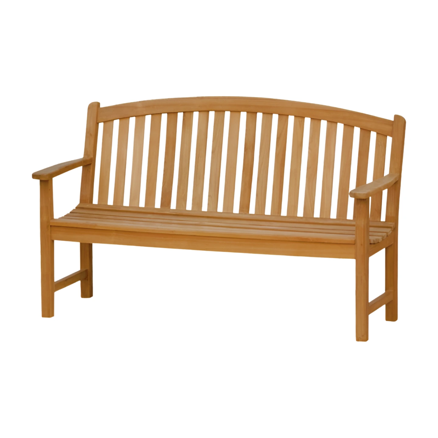Solid-Teak-Wood-Outdoor-Bench-TJW-OBCH-05 Solid Teak Wood Outdoor Bench TJW-OBCH 05 - Gambar 1