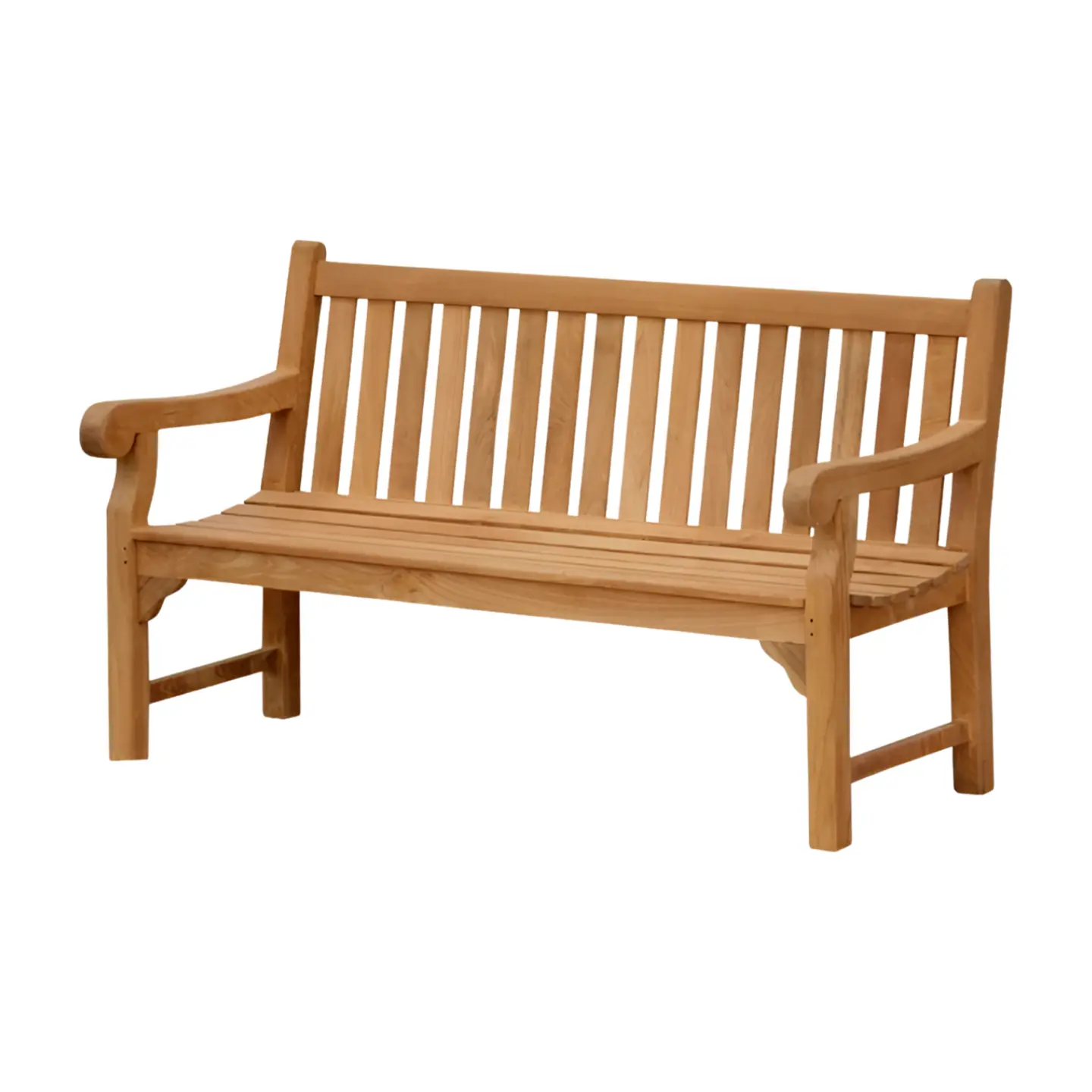 Solid-Wood Garden-Bench-TJW-OBCH-07 Solid Wood Garden Bench TJW-OBCH 07 - Gambar 1