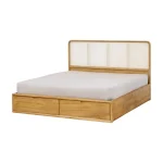 Teak Wood and Rattan Bed Frame TJW-IBF 01 - Image 2