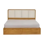 Teak Wood and Rattan Bed Frame TJW-IBF 01 - Image 3