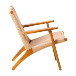 Teak Wood and Synthetic Rattan Lounge Arm Chair TJW-ILC 01 - Image 3
