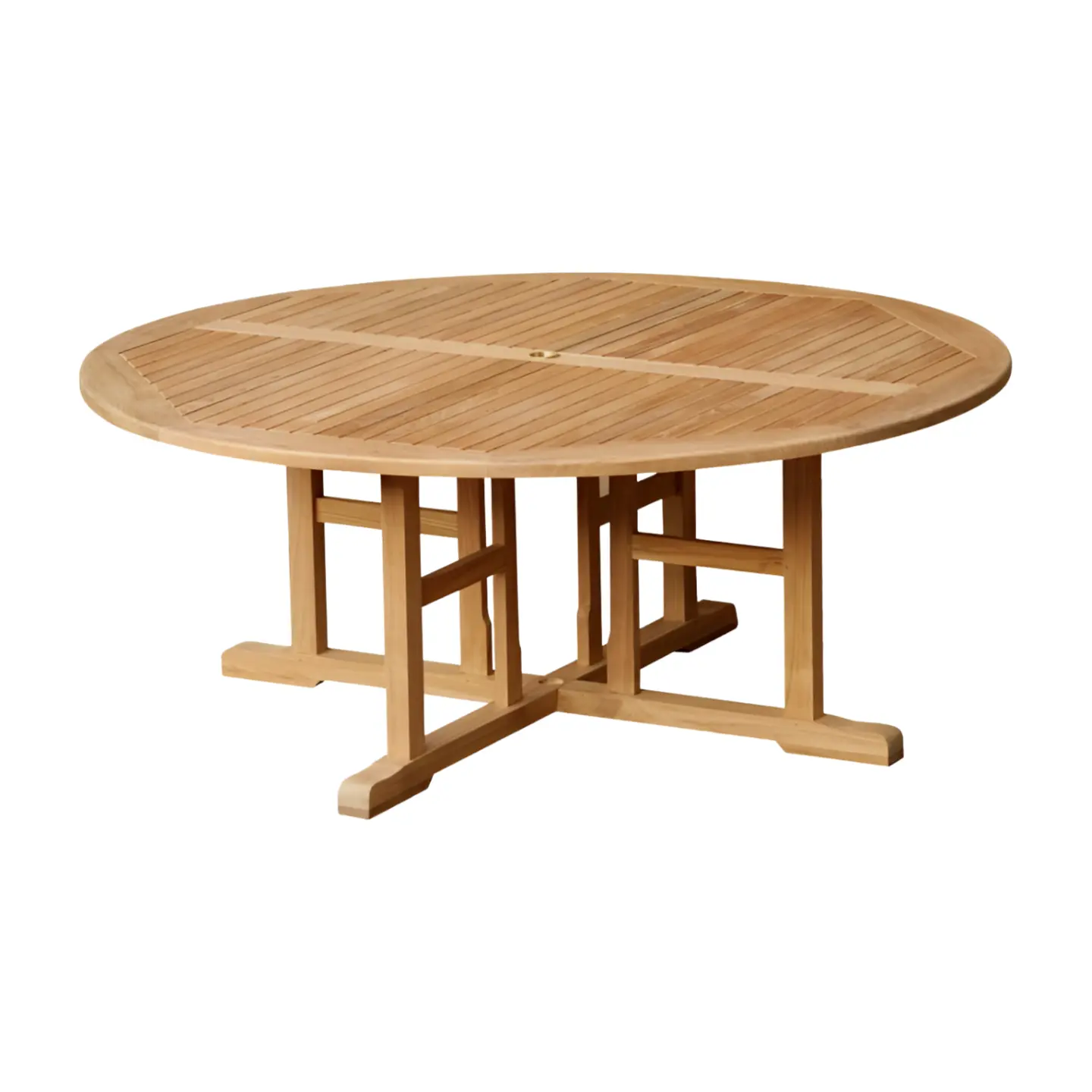 Round Teak Outdoor Dining Table TJW-ODTB 01 Round Teak Outdoor Dining Table TJW-ODTB 01 - Image 1