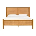 Solid Teak and Rattan Bed Frame TJW-IBF 04