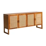 Solid Teak and Rattan Sideboard TJW-ISB 02 - Image 2