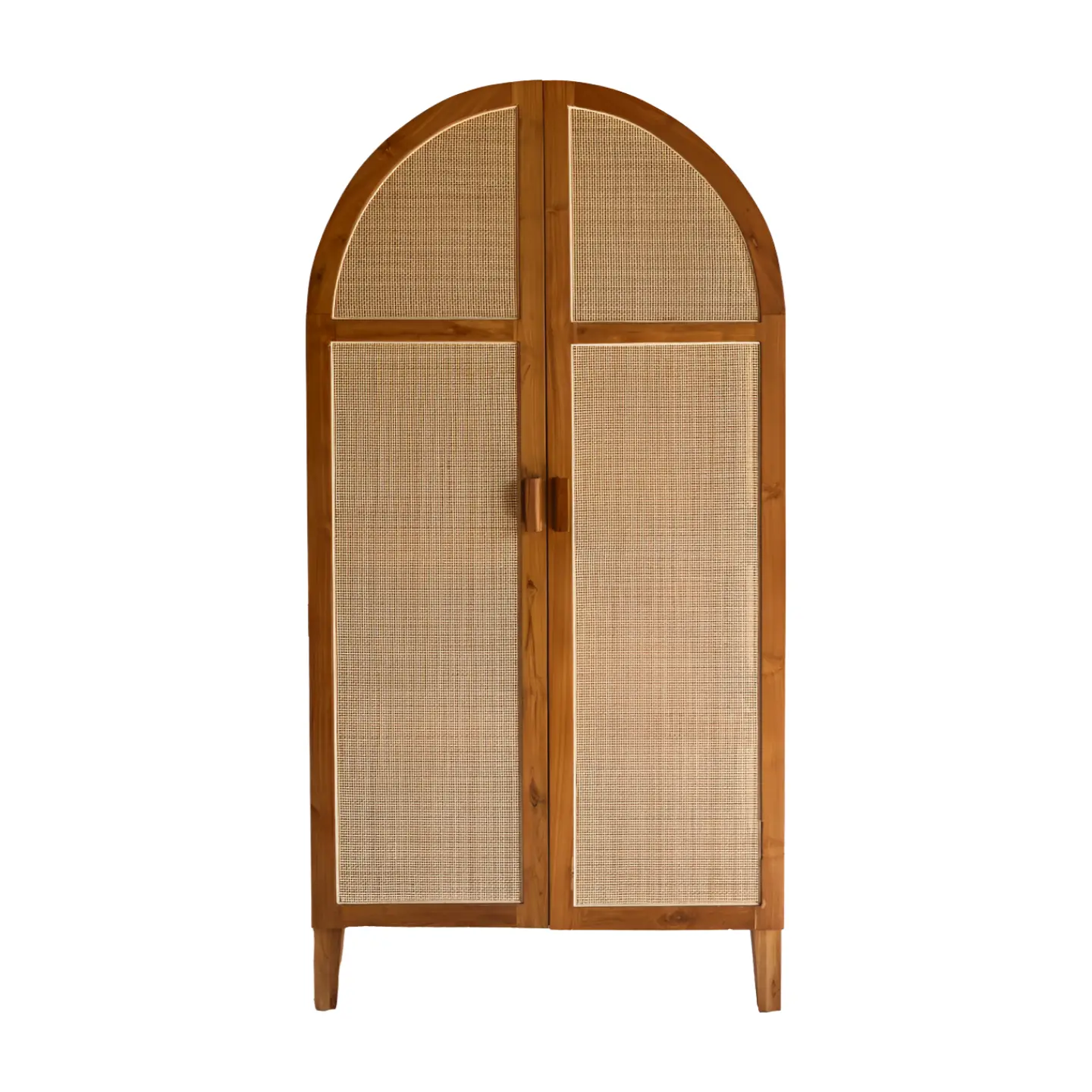 Solid Teak and Rattan Wardrobe TJW-IWDB 02 (1) Solid Teak and Rattan Wardrobe TJW-IWDB 02 - Gambar 1