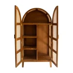 Solid Teak and Rattan Wardrobe TJW-IWDB 02 - Gambar 2
