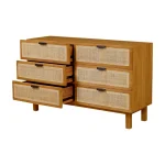 Teak Wood and Natural Rattan Sideboard TJW-ISB 04 - Gambar 3