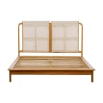 Teak Wood and Rattan Bed Frame TJW-IBF 02 - Gambar 2