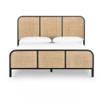 Teak Wood and Rattan Bed Frame TJW-IBF 03