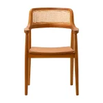 Teak Wood and Rattan Dining Arm Chair TJW -IDCH 02 - Image 2