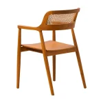 Teak Wood and Rattan Dining Arm Chair TJW -IDCH 02 - Image 4