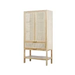 Teak Wood and Rattan Wardrobe TJW-IWDB 04 - Gambar 3
