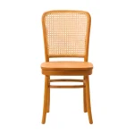 Teak and Natural Rattan Dining Chair TJW-IDCH 03 - Image 2