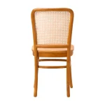 Teak and Natural Rattan Dining Chair TJW-IDCH 03 - Image 4