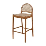 Teak and Rattan Bar Chair TJW-IBCH 03 - Image 2
