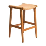 Teak and Rattan Bar Stool TJW-IBCH 07