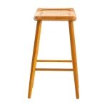 Teak and Rattan Bar Stool TJW-IBCH 08 - Image 3