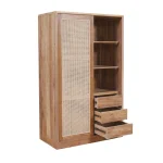 Teak and Rattan Wardrobe TJW-IWDB 03 - Gambar 3
