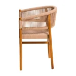Teak and Rope Dining Arm Chair TJW -IDCH 04 - Image 3