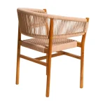 Teak and Rope Dining Arm Chair TJW -IDCH 04 - Image 4